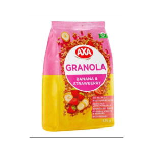 AXA GRANOLA BANANA & STRAWBERRY 375 G
