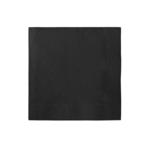 SERVIETTE EN PAPIER NOIR 100 PC