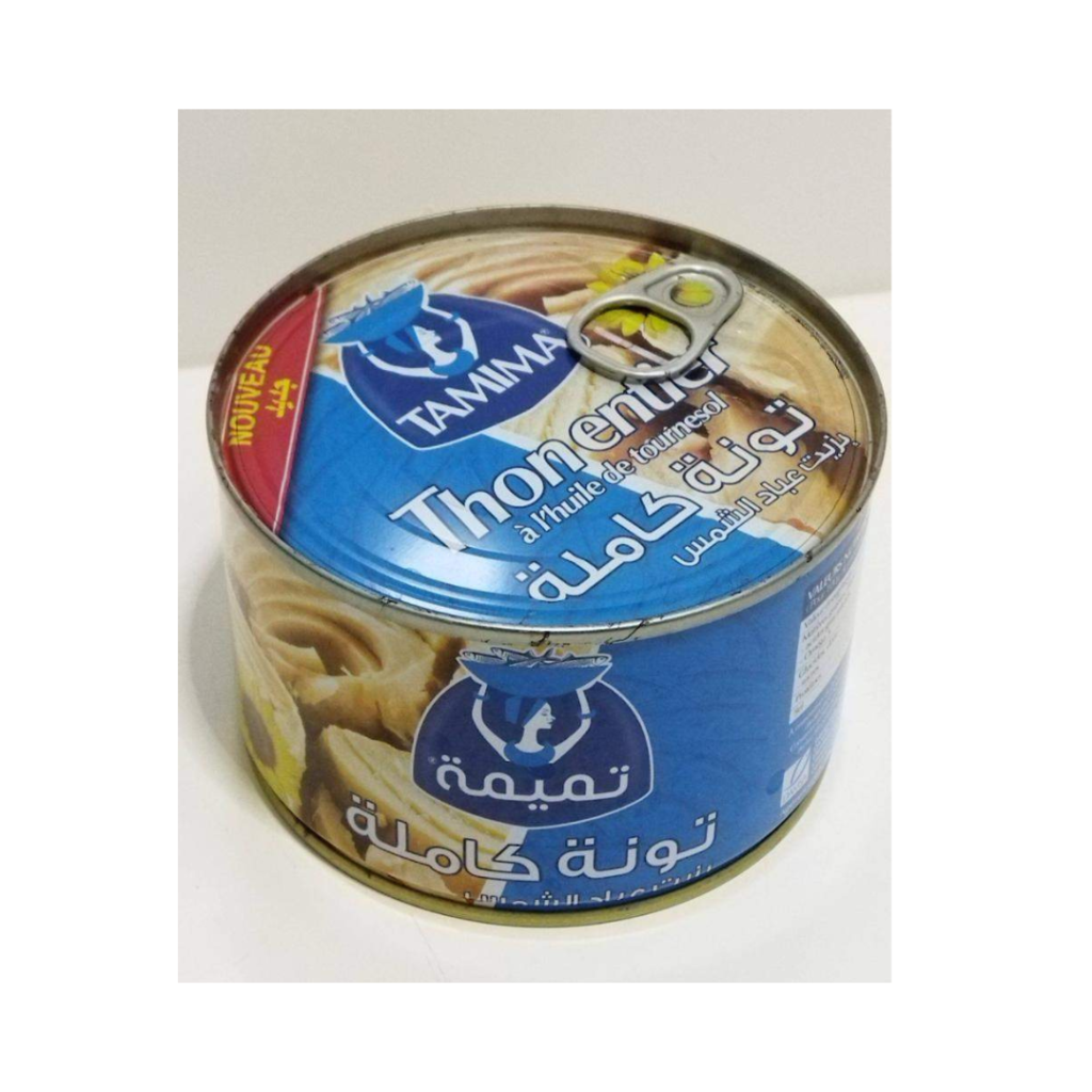 Thon entier a l'huile de tournesol 500g Tamima